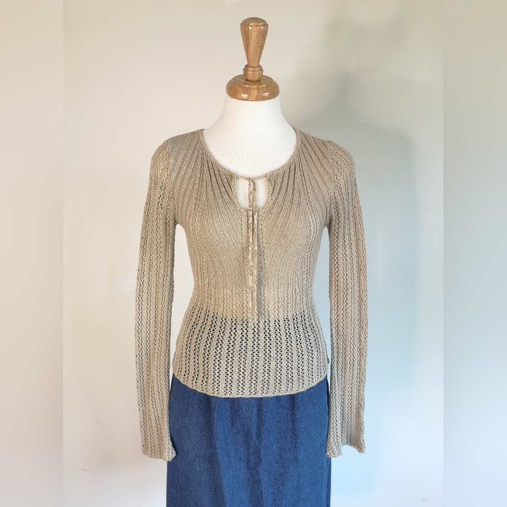 90s Crochet Knit Top